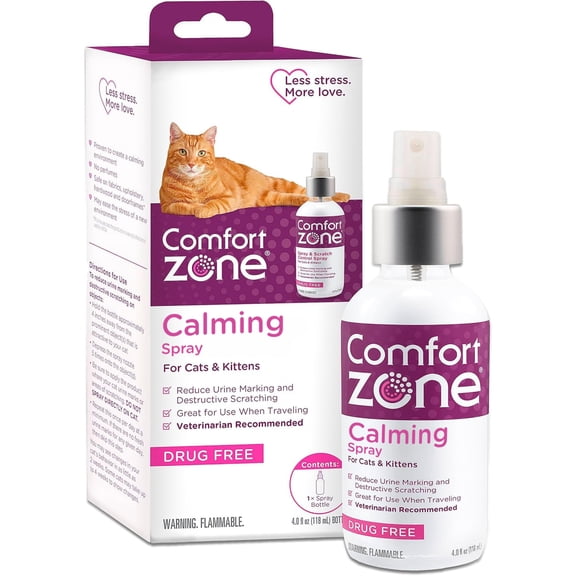 Comfort Zone Spray & Scratch Control Calming Spray for Cats