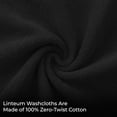 thumbnail image 5 of Linteum Textile 100% Cotton Premium Washcloths, 12x12 Inches [Pack of 24] Black, 5 of 6