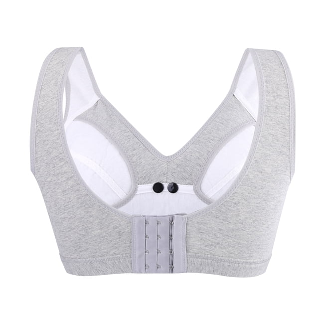 Sujetador de Maternidad BuyWeekMX de Lactancia Algodón 95% Spandex Gris Beige Corazón Rosa M L XL