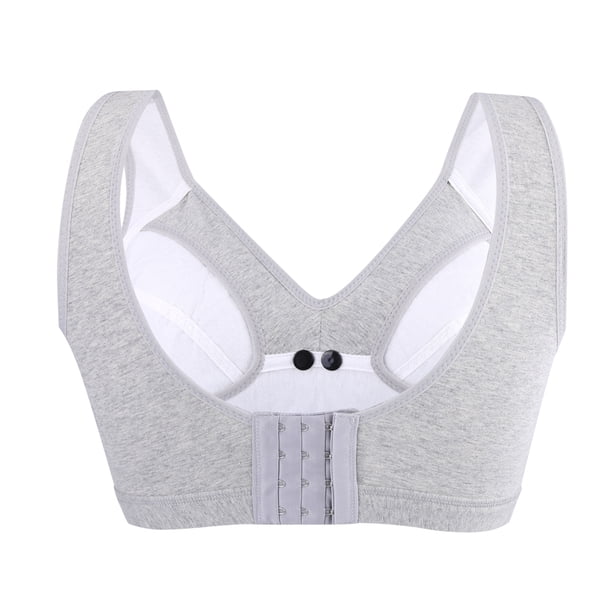 Sujetador de Maternidad BuyWeekMX de Lactancia Algodón 95% Spandex Gris Beige Corazón Rosa M L XL