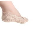 thumbnail image 4 of 5 Pairs Elegant Women's Lace No Show Thin Socks – Invisible Low Cut Nonslip Summer Socks for Ladies  TIKA, 4 of 4