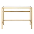 thumbnail image 3 of Evelyn&Zoe Sivil 42" Wide Rectangular Writing Desk, Brass, 3 of 7