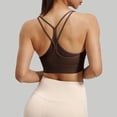 thumbnail image 3 of Livrdious Sports Bras for Women Lightweight Breathable Cross Back Medium Support Padded Push Up Sport Bra comfy for Fitness Workout Yoga and Everyday Wear, 3 of 5