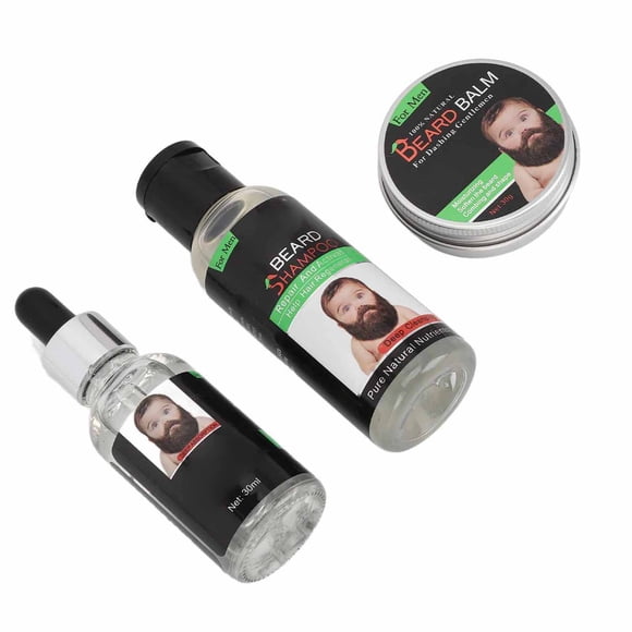 Kit Para El Cuidado De La Barba, Kit Para Promover El Crecimiento De La Barba Para Hombres, Nutritivo Para Uso Diario