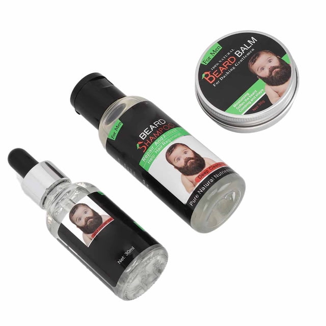 Kit Para El Cuidado De La Barba, Kit Para Promover El Crecimiento De La Barba Para Hombres, Nutritivo Para Uso Diario