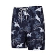 thumbnail image 6 of Viikei Men's Casual Shorts-Breathable Summer Comfort Fit,Mens Casual Fashion Printing Short Drawstring Elastic Waist Shorts Pants Navy S, 6 of 7