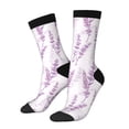 thumbnail image 1 of Balery Lavender Flowers Calcetas Largas con Estampado para Hombre y Mujer – Suaves y Transpirables, Talla Única (US 5-11), 1 of 6