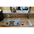 thumbnail image 2 of Winter Holiday Chocolate Labrador Dish Drying Mat, 2 of 7