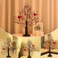 thumbnail image 2 of Ansurely Cardinal Tree, Ansurely Vintage Glowing Tree, LED Vintage Glowing Tree, Lowing Tree with Cardinals and Berries, Vintage Glowing Tree with Cardinals (2pcs), 2 of 7