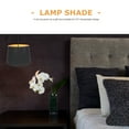 thumbnail image 3 of Hieromout Cloth Lamp Shade Detachable Burlap Lamp Shade E27 Base Light Fixture Covers Drum Lampshade for Home Desk Nightstand Light Bedroom Living Room ( Black, 11.79X9.82X7.86 inch ), 3 of 11