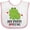 White and Pink, variant on Inktastic My Poppi Loves Me Grandson Frog Boys Baby Bib