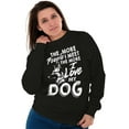 thumbnail image 4 of More People Love Dog German Shepherd Unisex Plus Fleece Graphic Sweatshirt Brisco Brands 2X, 4 of 5