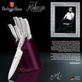 thumbnail image 3 of 6-Piece Knife Set w/ Stainless Steel Stand Kikoza Purple Collection, 3 of 4