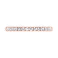 thumbnail image 3 of 1/5 Carat Prong Set Diamond Wedding Band Ring in 14K Rose Gold (Ring Size 8.5) (I1-I2 Clarity), 3 of 5
