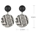 thumbnail image 3 of Opolski Women Boho Dangle Earring Studs with Rustic Design Geometric Round Button Woven Straw Dangle Stud Earrings Jewelry for Party Banquet Bar Club, 3 of 7