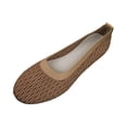 thumbnail image 2 of Willtoo Women Flat Shoes Knitted Lightweight Slip-on Loafers Breathabel Soft Comfortable Ballet Flats, 2 of 6