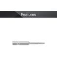 thumbnail image 3 of HUGFEGWE Torx Screwdriver Bits, T9 Magnetic Torx Head Screw Driver Bit, with 1/4 Inch Hex Shank, 50mm Length S2 Steel Screw Driver Kit Tools, for Repair Work, 10 Pcs CJB91-22865, 3 of 8