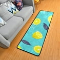 thumbnail image 5 of Kitchen Rugs and Mats Non-Skid Washable Runner Rugs Summer Slice Lemons and Leaves Long 72x24 inch for Floor Cushioned Hallway Entryway Indoor 2x6, 5 of 7