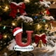 thumbnail image 5 of Adornos navideños, adornos navideños, regalos navideños, 26 letras, decoración para árbol de Navidad, adornos colgantes para árbol de Navidad, adornos navideños personalizados, decoración navideña, de, 5 of 6