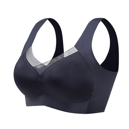 Under 10! Built in Bra Tank Tops for Women Women Nylon Bra Fashion Women s Large Size Solid Color Hollow Out Wireless BraSemi-Fixed Soft Support Daily Bra(1pc Underwear)