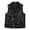 Black XXXL, variant on Women Vest Coat Faux Leather Smooth Surface Belt Decor Turn-down Collar Zip-up Sleeveless Zipper Pockets Retro Motorcycle Waistcoat Commuting Travel Outerwear