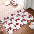 thumbnail image 4 of Wukai Tapis de Sol en Flanelle à Roulettes Rouges, Absorbant et Antidérapant pour Entrée Intérieure/extérieure, 16x24 Pouces Tapis de Bienvenue, 4 of 7