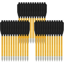 Lot De 50 Plumes De Flèche PATIKIL – 3 Pouces, Plume De Dinde Jaune, Aile Droite