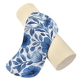 thumbnail image 2 of Neck pillow Round Cervical Pillow Cylindrical Pillow Lumbar Pillow Sofa Headrest Pillow Support For the Back, Neck and Head Blue Flower Cartoon, 2 of 7