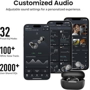 TOZO A1 Mini Wireless Earbuds Bluetooth Headphones, 32H, AI Noise Cancelling Mic, Stereo Bass, Clear Calls, Lightweight IPX5 Waterproof, App 32EQ, Black