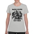thumbnail image 2 of Skulls Rocking Punk Band Illustration Women's T-shirt, 2 of 3
