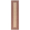 thumbnail image 1 of Trans-Ocean Importe CRER8842524 Tapis de Course Tissé Wilton Intérieur et Extérieur de 23 Po x 7 Pi 6 Po Liora Mannequin Carmel Multi Frontière - Rouge, 1 of 1
