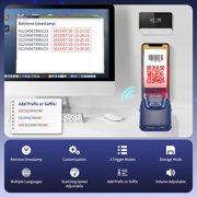 NETUM Bluetooth 2D Barcode Scanner, 3-in-1 Wireless Portable QR Bar Code Reader Work with Tablet Smart Phone for Warehouse Inventory POS-E950 (Blue)
