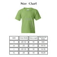 thumbnail image 5 of Gildan Youth Heavy Cotton T-Shirt, Blank Tee for Crafts & DIY, Kids Short Sleeve Tee, Kiwi, XS, 5 of 5