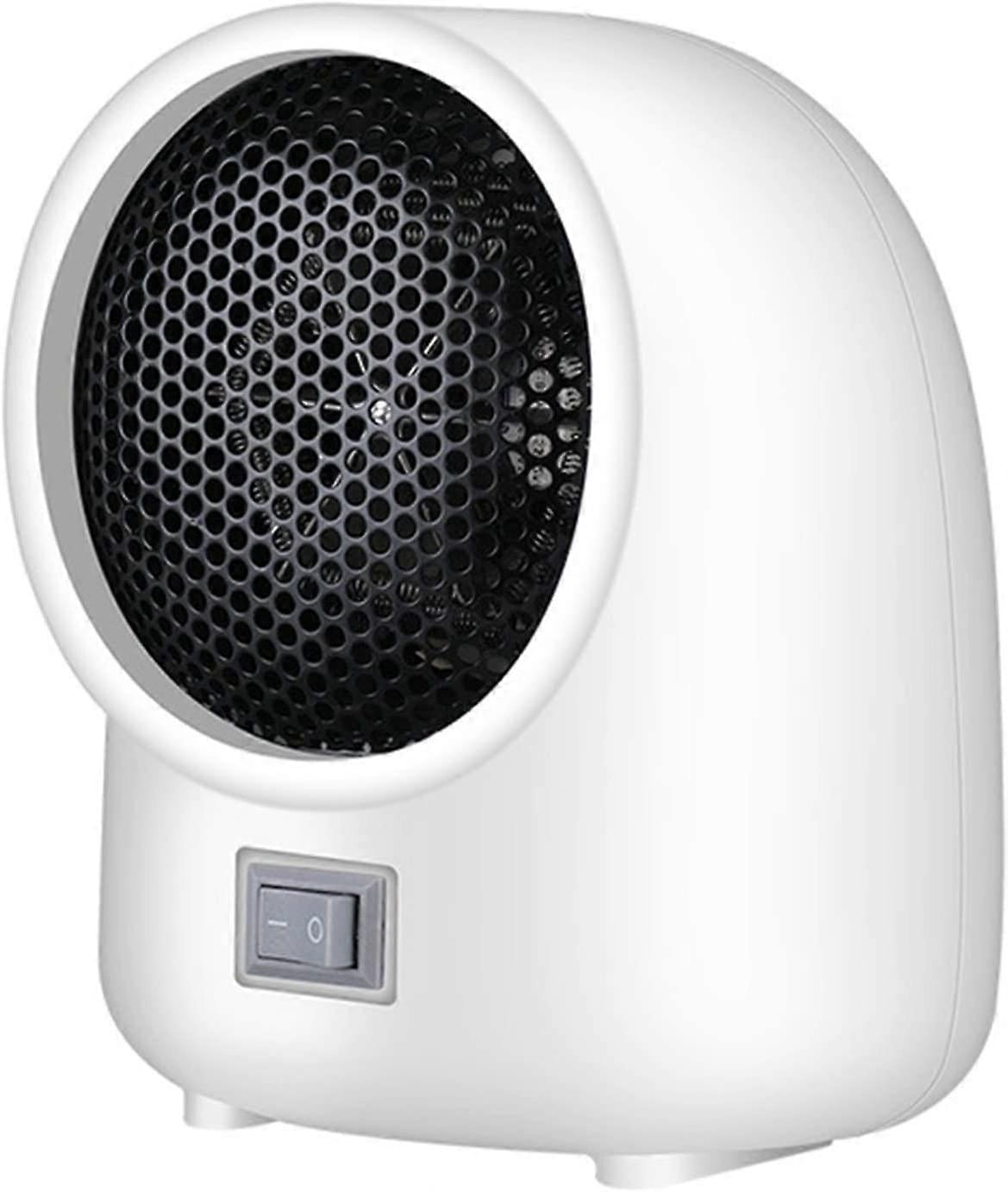 Mini Fan Heater, Electric Fan Heater 400W Desktop Heater Small Household Heater Desktop Electric Heater Personal Space Heater Mini Fan(white)