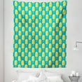 thumbnail image 1 of Yellow and Blue Tapestry, Ice Cream Pattern Popsicle Summer Season Cold Treats Tasty Snacks, Fabric Wall Hanging Decor for Bedroom Living Room Dorm, 5 Sizes, Pale Blue and Yellow, by Ambesonne, 1 of 1
