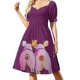 thumbnail image 1 of Vestido de manga corta con trasero de cerdo, vestido de verano, ropa de verano diaria para mujer, vestidos de mujer, vestido, 1 of 7