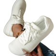 thumbnail image 5 of EKVAHL Women's Orthopedic Barefoot Sneakers, Breathable Mesh Lace Up Trainers, Arch Support Zero Drop Wide Width Hiking Daily Walking Tennis Shoes White, 5 of 5