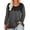 Gray, variant on CASSIE LIZ Plus Size Shirts 4X Long Sleeve Womens Tops Fall Crew Neck Orange Sweatshirts Fashion Lace Loose Fit Tunics Winter Blouses Casual Pullovers 4XL 24W 26W