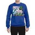 thumbnail image 2 of Unicorn Fanstasy Island Castle Animal Lover Unisex Crewneck Graphic Sweatshirt, Royal, Medium, 2 of 3