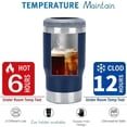 thumbnail image 5 of 4 in 1 Travel Mug and Can Insulator for 14oz Can and Beer Bottle Stainless steel Vacuum Insulated Cup and Thermocooler (Navy Blue), 5 of 7