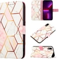 thumbnail image 2 of Case for iPhone XR, iPhone XR Wallet Case Cute with Kickstand Magnetic and Card Holder Leather Flip Protective Case for Women Compatible with iPhone XR Marble White, 2 of 12