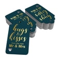 thumbnail image 2 of Inkdotpot Pack Of 100 Hugs And Kisses From The New Wedding Favor Paper Tags Craft Real Gold Foil Hang Tags, 2 of 6