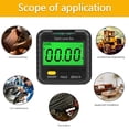 thumbnail image 2 of Yeacher Digital Angle Finder Gauge 360 Degree Mini Digital Protractor Inclinometer Magnetic Angle Cube Electronic Level Box with LCD Display & Horizontal Bubble for Construction Automobile Carpente, 2 of 8