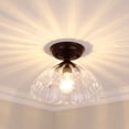 thumbnail image 3 of Golden Lighting Audra 1-light 12in Semi-Flush Mount in Matte Black, 3 of 4