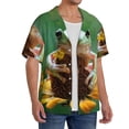 thumbnail image 2 of Wukai Tree Frog Sitting On Sunflowes Men's Casual Short-Sleeve Button Down Shirt,Cuban Shirts for Men,Mens Short Sleeve Dress Shirts-4X-Large, 2 of 5