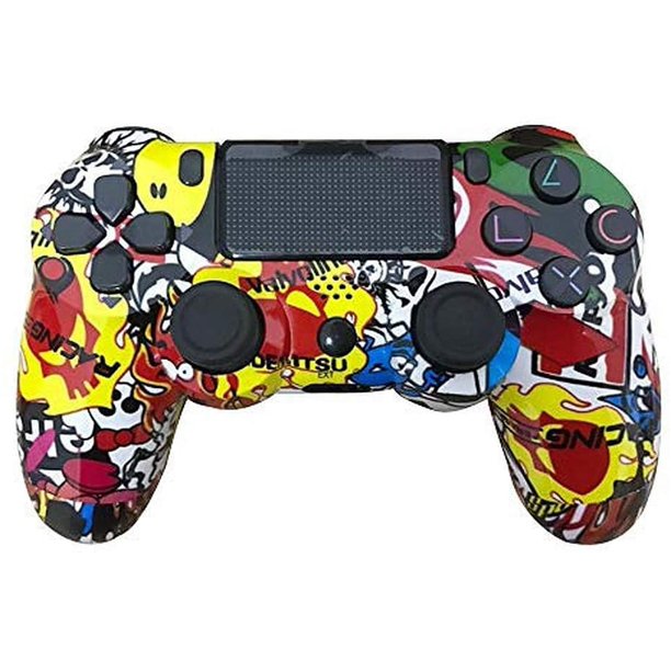 Ps4 Controller Custom Bluetooth With Usb Cable Compatible With Sony Playstation 4 Windows Pc And Android Os Multicolor Walmart Com