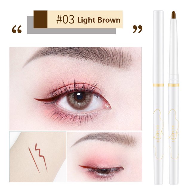 Lápiz de Gel delineador de ojos ultrafino marrón resistente al agua delineador de ojos suave de secado rápido lápiz de pestañas inferiores de larga duración cosméticos de maquillaje coreanos