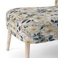 thumbnail image 5 of Designart "White Poppies Minimalist Floral Elegance III" Upholstered Floral Accent Chair and Cottage Arm Chair - Multiple Color & Pattern, 5 of 7
