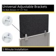 Stone Partition Screen PET Cubicle Privacy Panel, 18x42 Inch Office Desk Divider, Stone ...