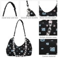 thumbnail image 2 of Bolso de lona para axilas Bolso de hombro con cadena de gran capacidad Casual para el trabajo (Negro) Ndcxsfigh Para Estrenar, 2 of 8